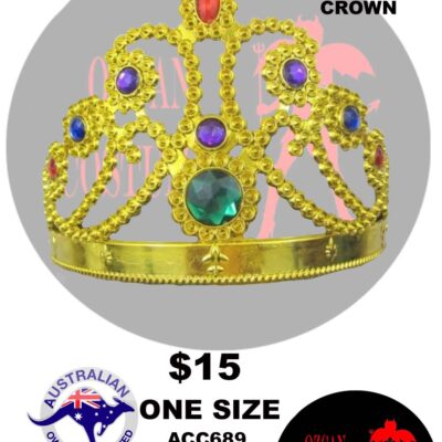 QUEEN GOLD CROWN W JEWELS