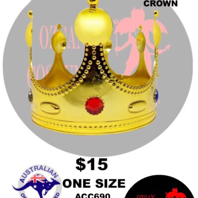 KING GOLD CROWN W JEWELS