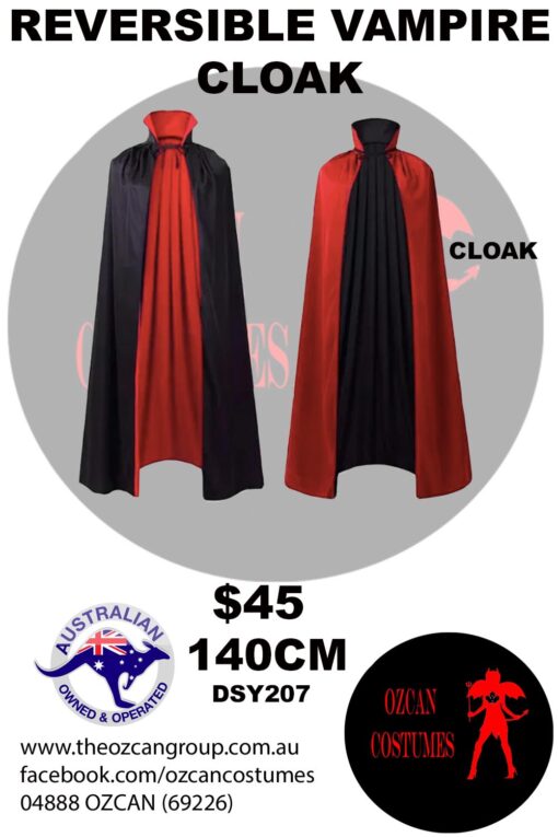 REVERSIBLE VAMPIRE CLOAK