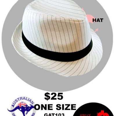 PINSTRIPE GANGSTER HAT