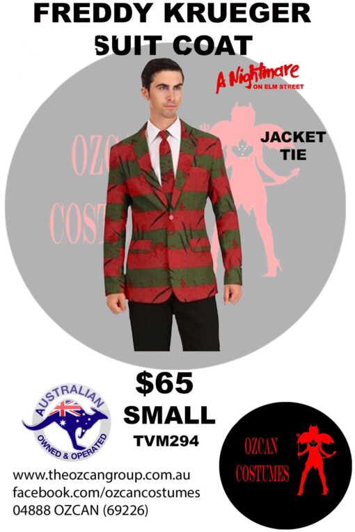 FREDDY KRUEGER SUIT COAT S