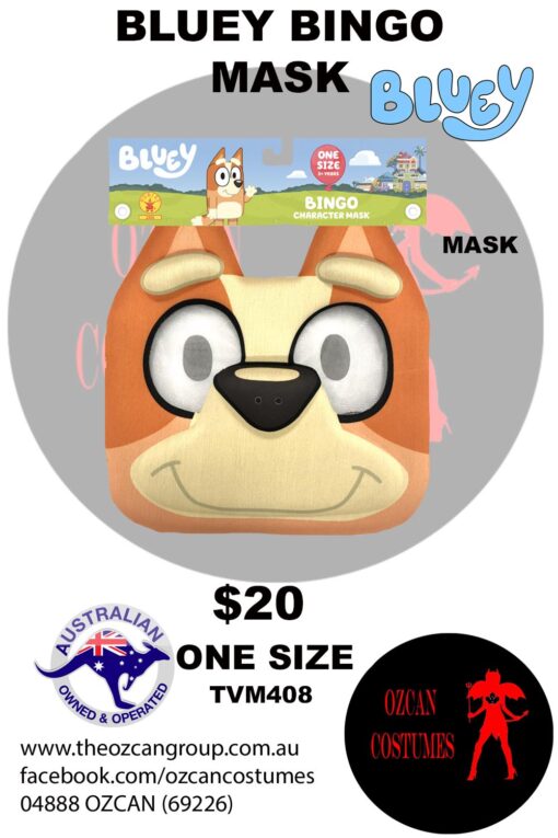 BLUEY BINGO MASK