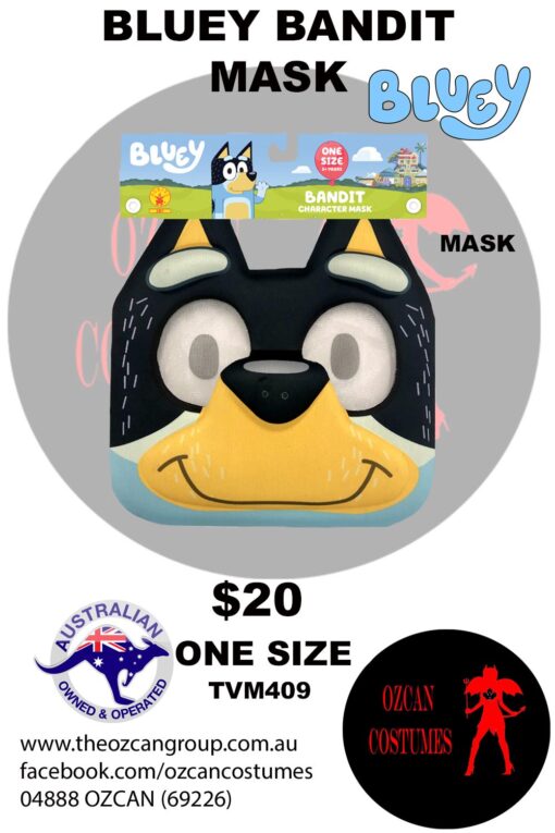 BLUEY BANDIT MASK