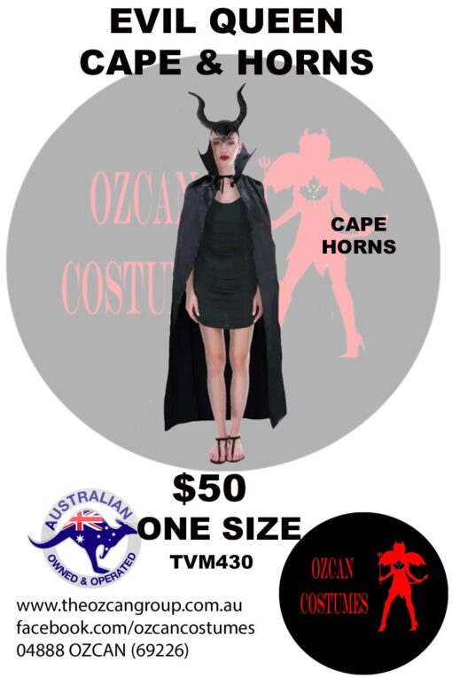 EVIL QUEEN CAPE & HORNS